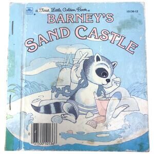 Barney's Sand Castle by Stephanie Calmenson 1983 First Little Golden Book